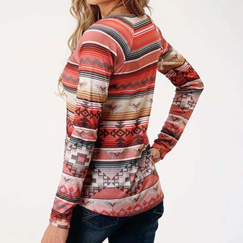 Roper Women's Multi Aztec Long Sleeve