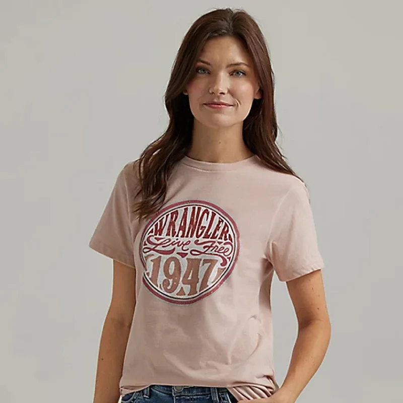 Wrangler Women's Peach Live Free Tee