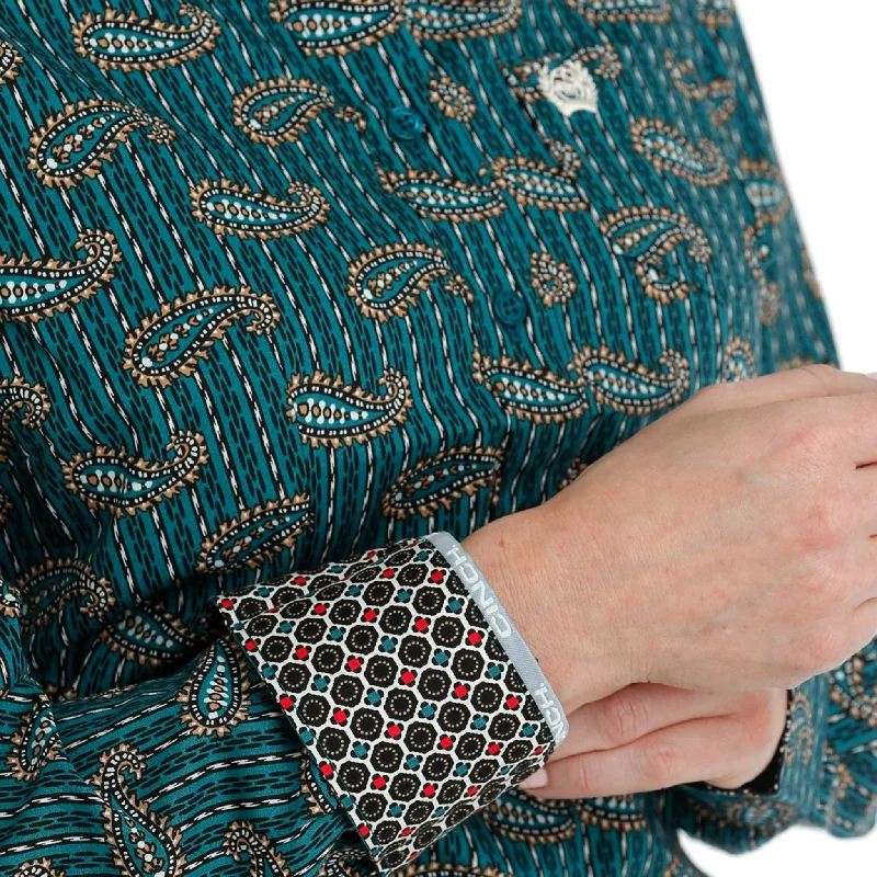 Cinch Women's Teal Paisley Shirt