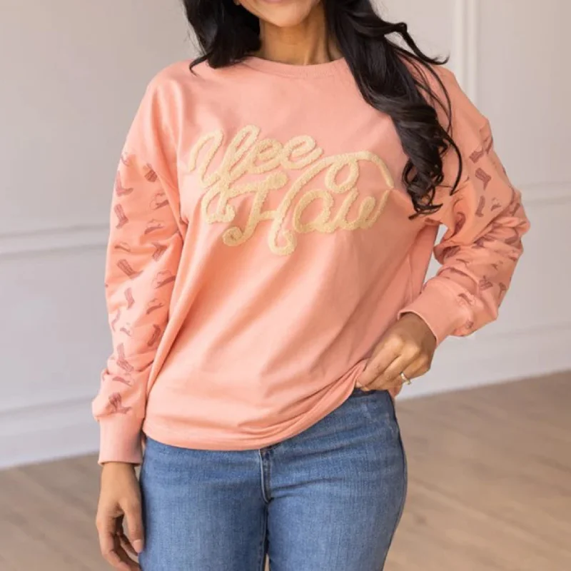 Yee Haw Blush Sweatshirt