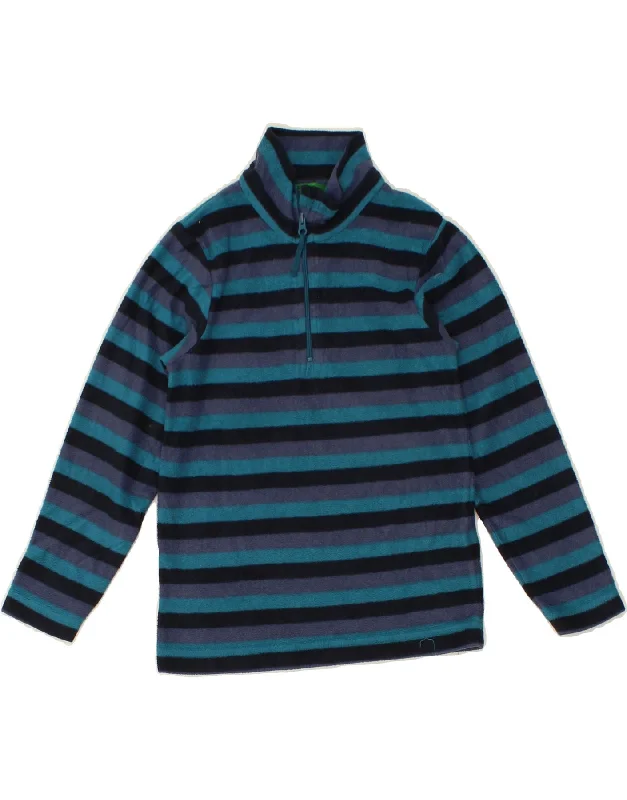 MOUNTAIN WAREHOUSE Girls Zip Neck Fleece Jumper 5-6 Years Multicoloured