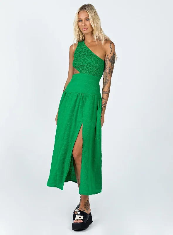 Davina Midi Dress Green