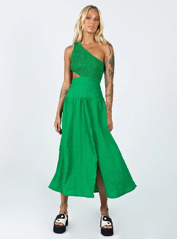 Davina Midi Dress Green