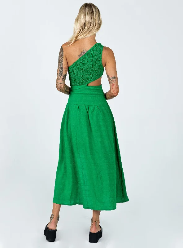 Davina Midi Dress Green