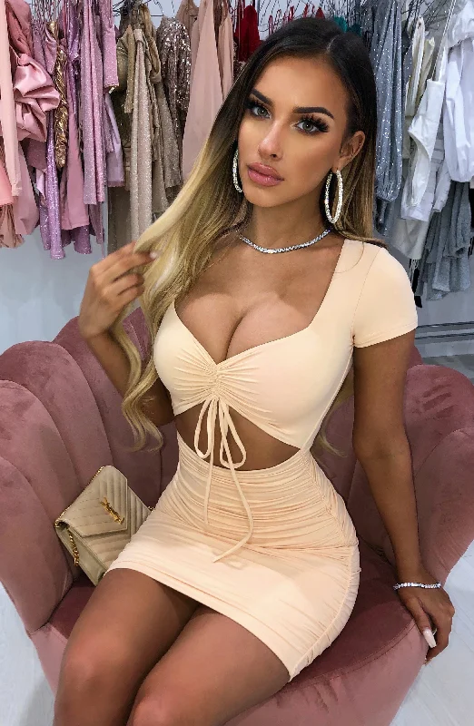 Kiera Mini Dress - Nude