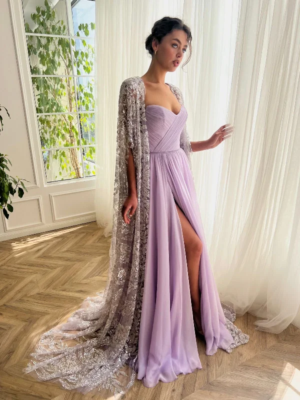 Lavender Regalia Cascade Gown