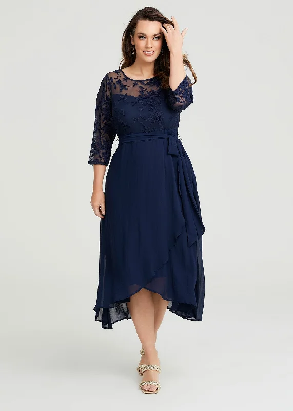 TS (LN) Ivy lace & chiffon cocktail dress! 12