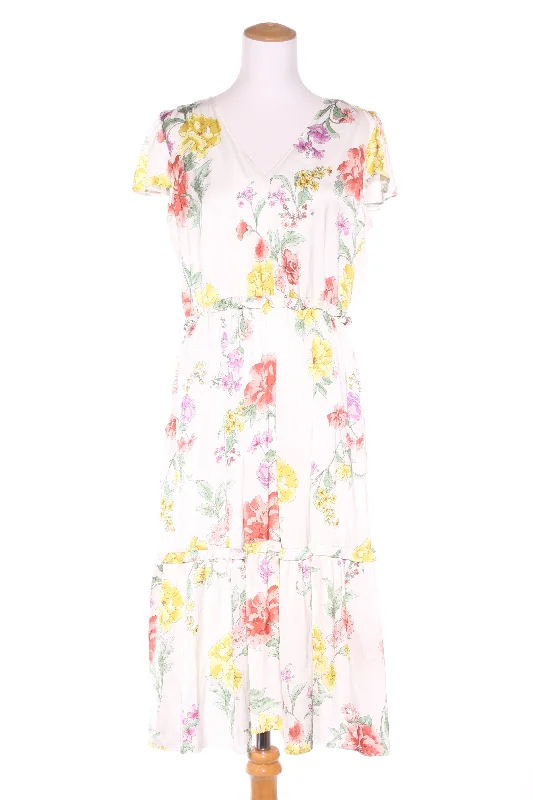 WHISTLE - Soft satin floral print midi dress! 12