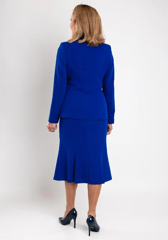 Christina Felix Single Breasted Tailored Blazer, Royal Blue