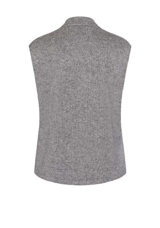 Frank Walder Mixed Media Gilet, Grey