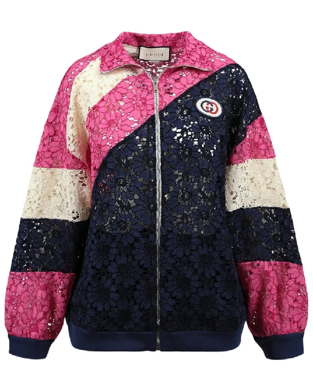 Gucci Lace & Intarsia Jacket