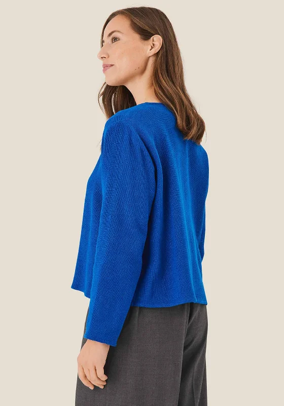 Masai Julitta Boucle Short Open Jacket, Blue