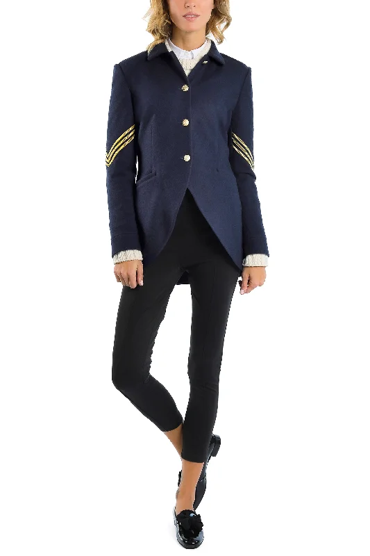 Blazer from Italian cashmere-jersey in navy