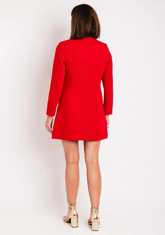 Serafina Collection Longline Blazer, Red