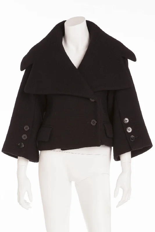 Sonia Rykiel - Short Wool Button Up Jacket - FR 36