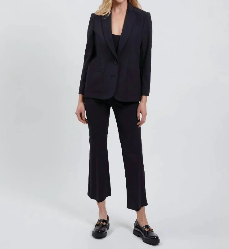 Two Button Blazer In Black