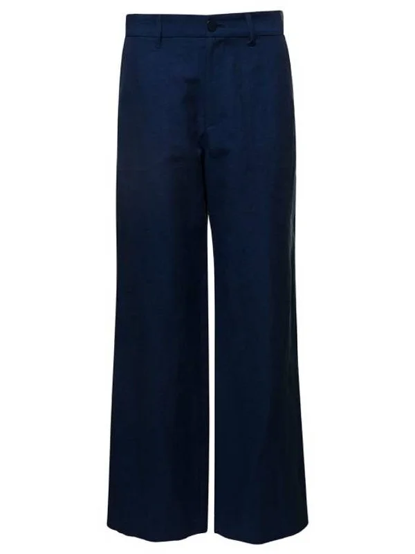 Seaside Straight Pants Navy