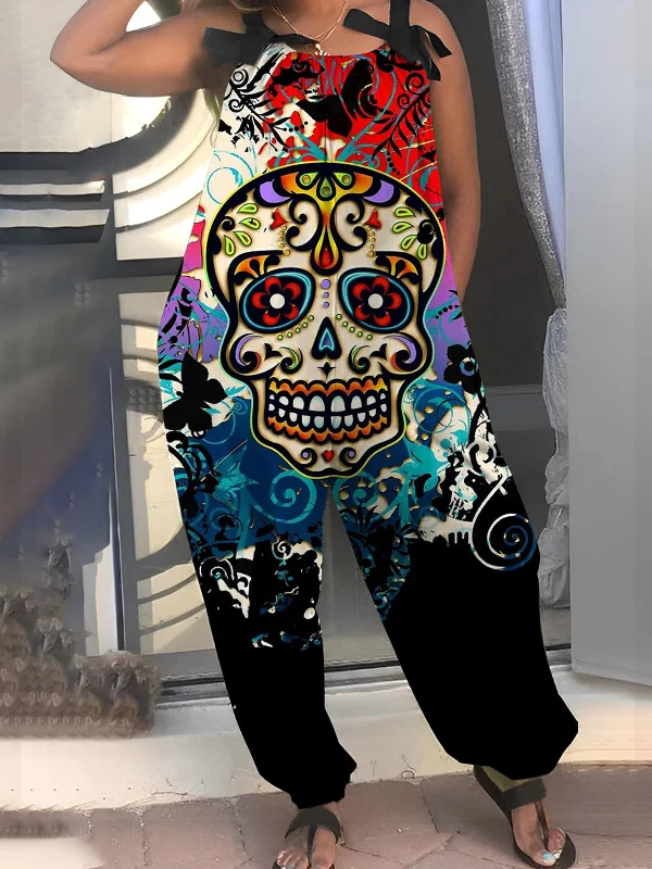 Colored Skull Women's Jumpsuit