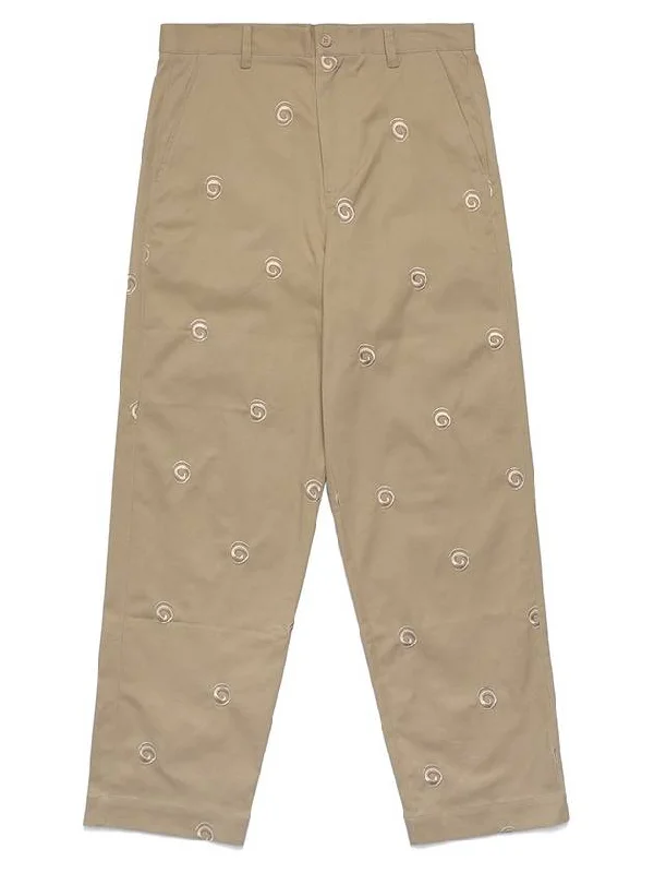 Health Seekers Golfers Malbon Embroidered Chino Pants KHAKI