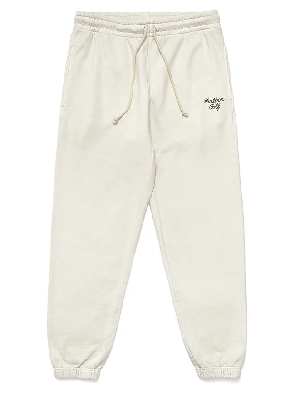 Health Seekers Golfers Marlbon Script Sweatpants OFF WHITE