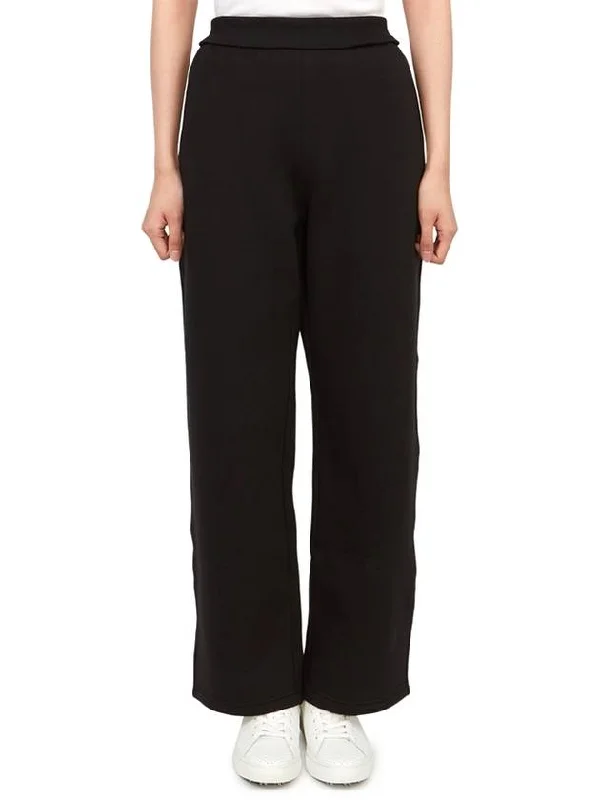 Damiana Brushed Straight Pants Black