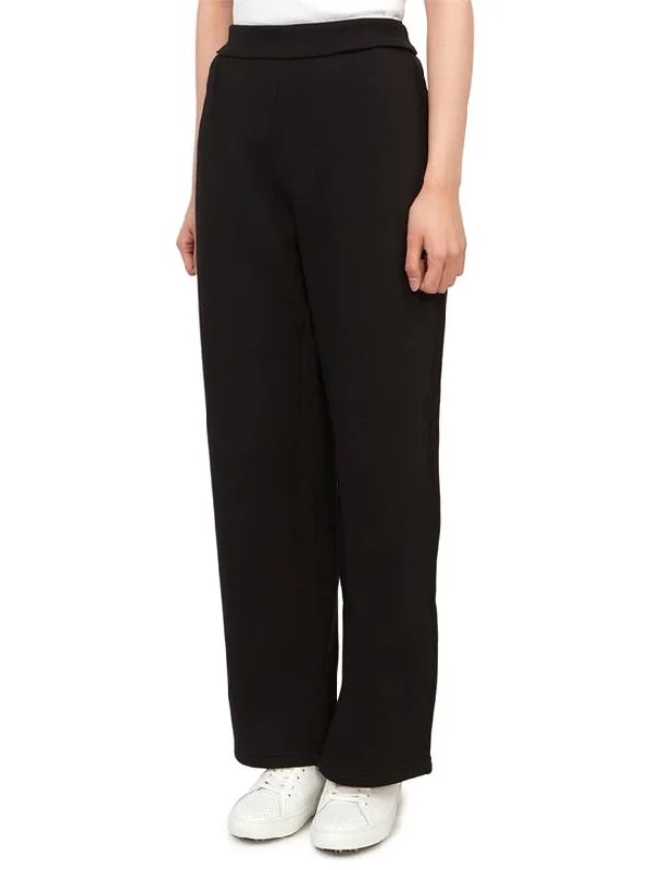 Damiana Brushed Straight Pants Black