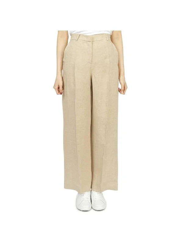 Malizia Linen Wide Pants Ivory