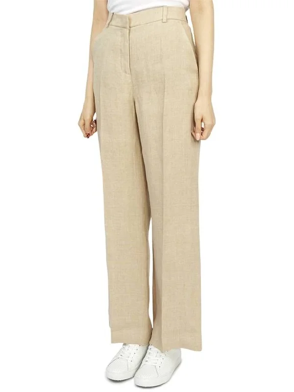 Malizia Linen Wide Pants Ivory