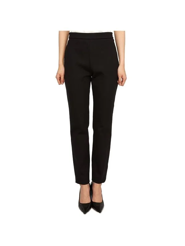 Sonni Zipper Polyamide Slacks Black