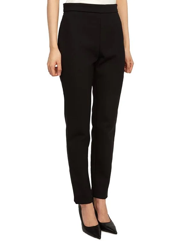 Sonni Zipper Polyamide Slacks Black