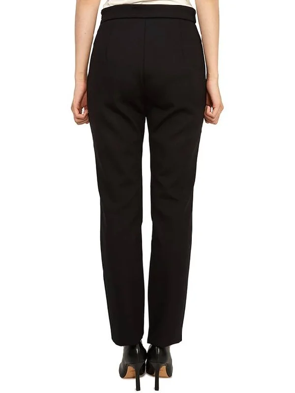 Sonni Zipper Polyamide Slacks Black