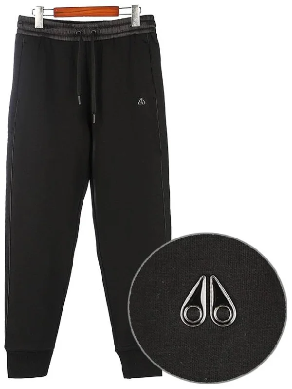 Berkeley Diamond Quilted Jogger Track Pants Black