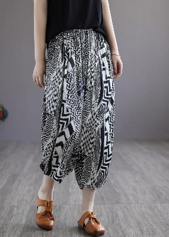 Style Print Retro High Waist Summer Harem Pants