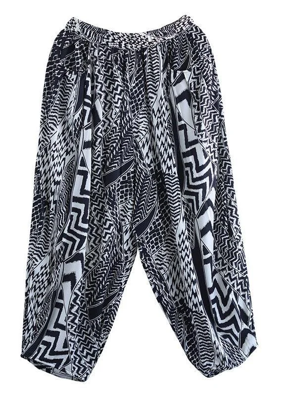 Style Print Retro High Waist Summer Harem Pants