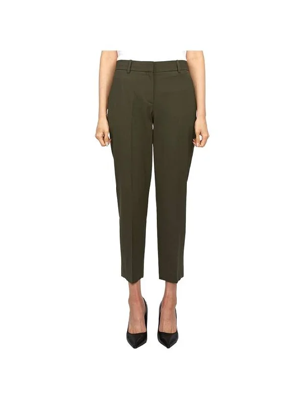 Women's Good Wool Treeca Crop Pants Dark Green