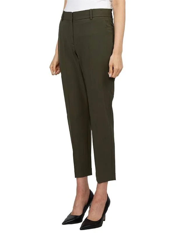 Women's Good Wool Treeca Crop Pants Dark Green