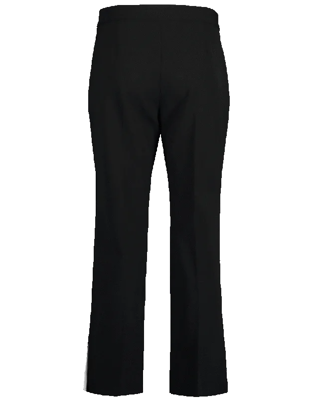 Wool Contrast Wool Cropped Trousers