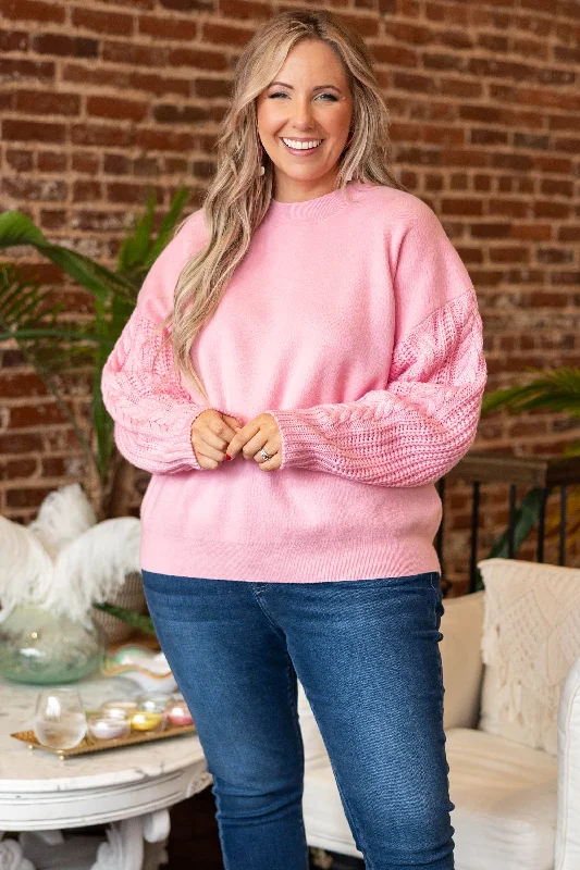 Charming Voices Sweater, Pink