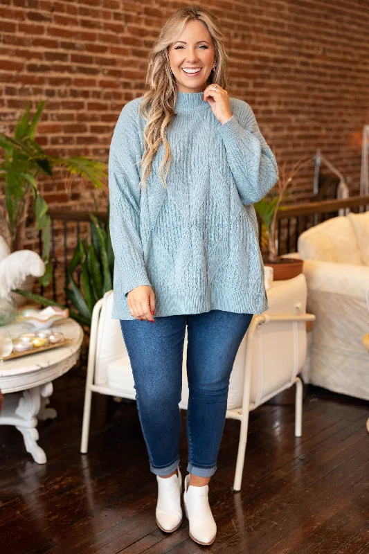 Enchanting Evenings Sweater, Light Blue