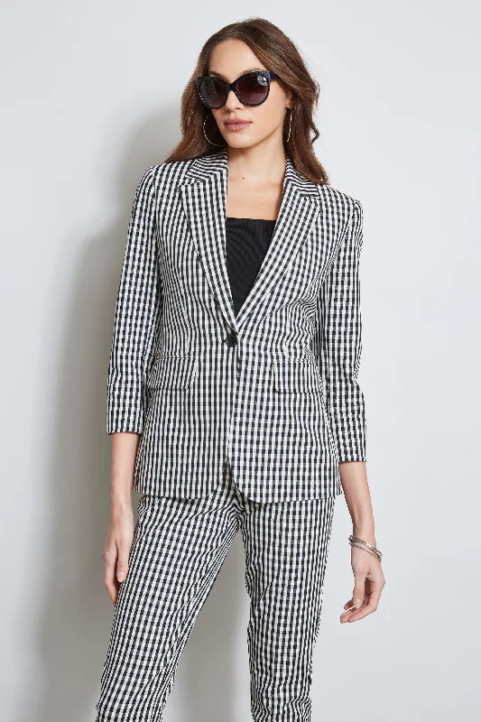 Gingham Blazer