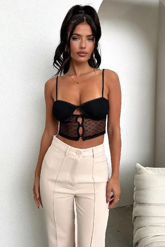 Kacey Crop - Black