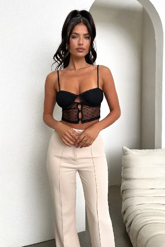 Kacey Crop - Black