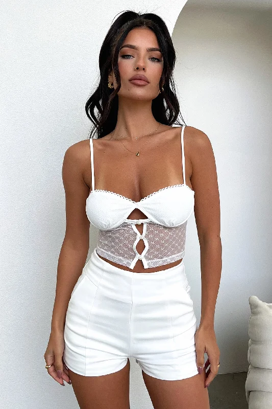 Kacey Crop - White