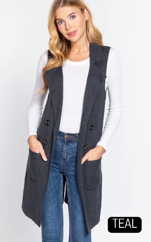 Long Sweater Vest - DEAL