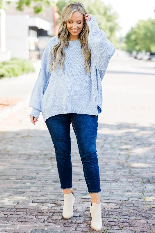 Magically Perfect Sweater, Light Blue