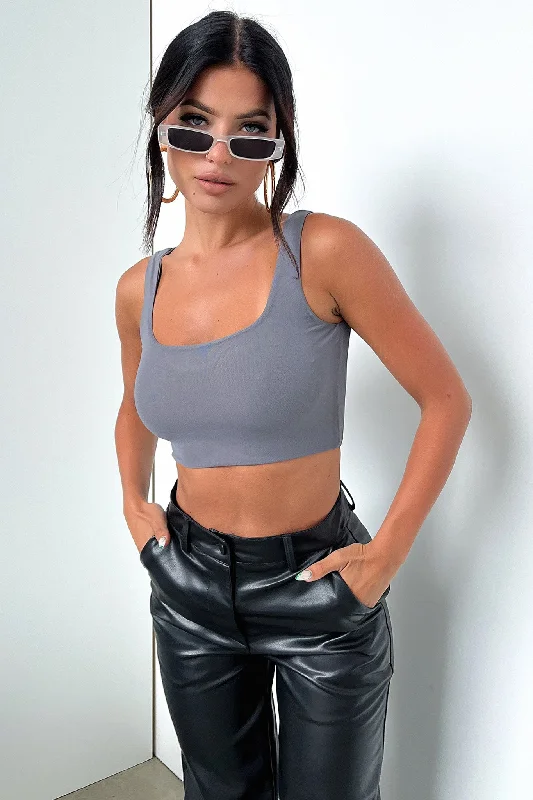 Remi Crop - Grey