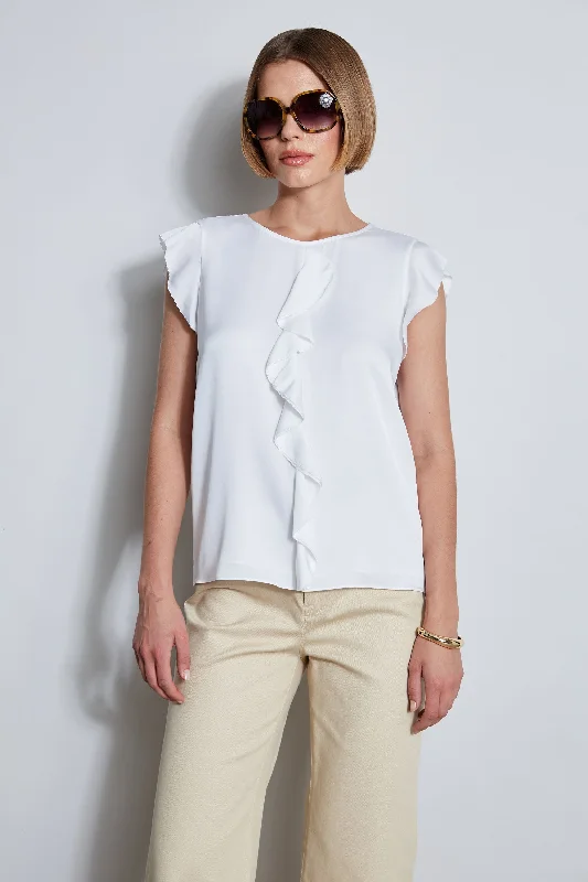 Silk Ruffle Shirt