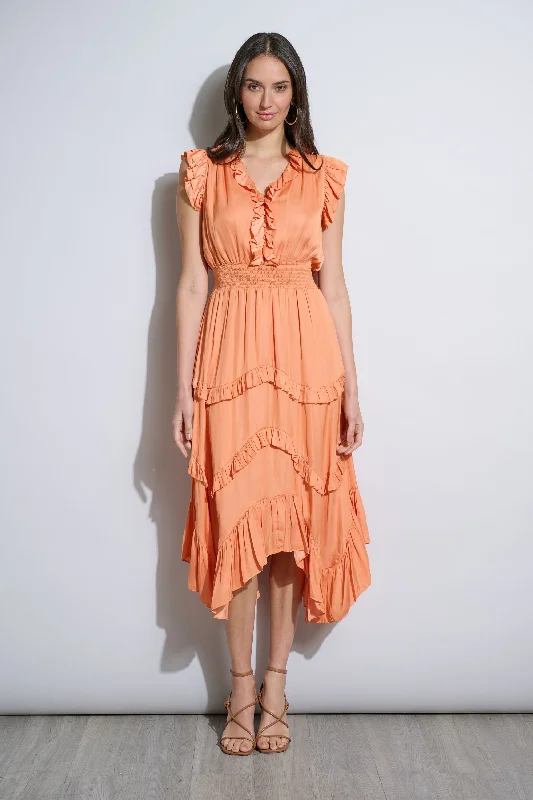 Ruffle Midi Dress