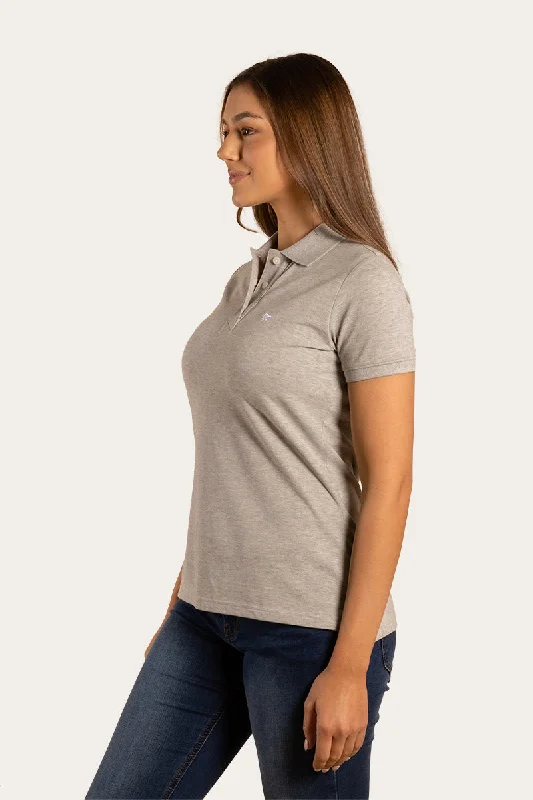 Essential Womens Polo - Grey Marle