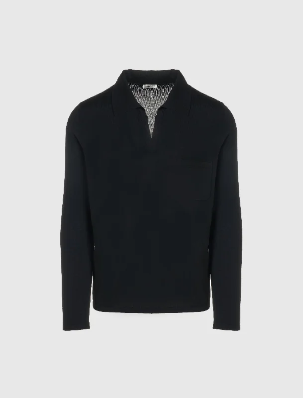 YSL LONG SLEEVE POLO